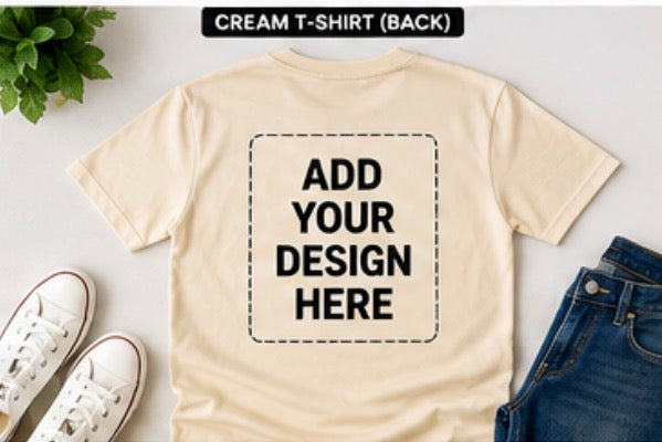 Personalised Unisex T-Shirt Add Your Own Design
