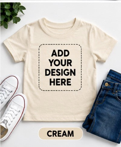 Personalised Kids T-shirt Add Your Own Design