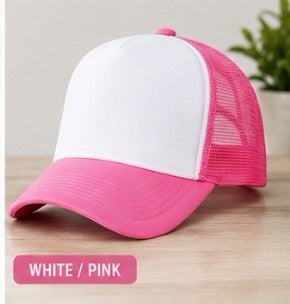 Personalised Trucker Cap | Custom Logo, Photo or Text | Sublimation Mesh Snapback Hat
