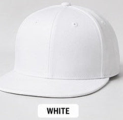Personalised Flat Peak Baseball Cap Add Your Logo, Photo or Text