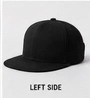 Personalised Flat Peak Baseball Cap Add Your Logo, Photo or Text