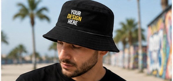 Personalised Bucket Hat | Add Your Logo, Photo or Text | Custom Printed UK