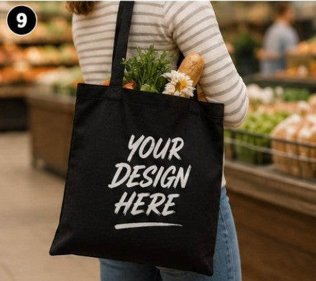 Personalised Tote Bag | Add Your Logo, Photo or Text | Custom Printed Cotton Bag UK