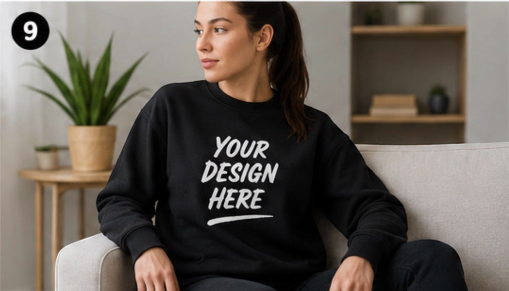 Personalised Unisex Sweatshirt | Add Your Logo, Photo or Text | Custom Printed UK