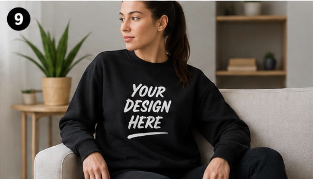 Personalised Unisex Sweatshirt | Add Your Logo, Photo or Text | Custom Printed UK