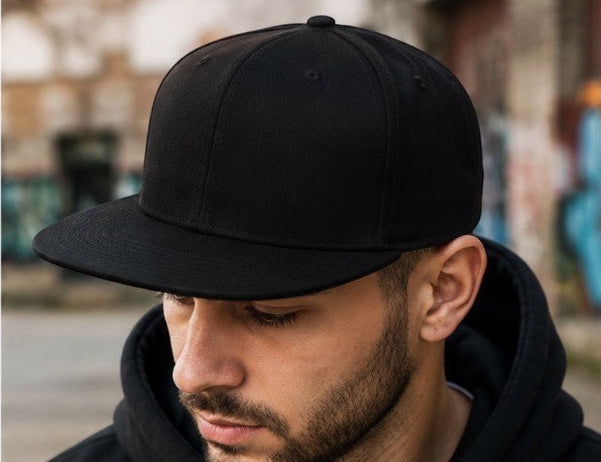 Personalised Flat Peak Baseball Cap Add Your Logo, Photo or Text