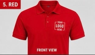 Personalised Polo Shirt Add Your Logo, Photo or Text Custom Printed UK