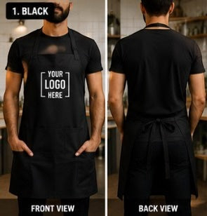 Personalised Apron Add Your Logo, Photo or Text Custom Printed UK