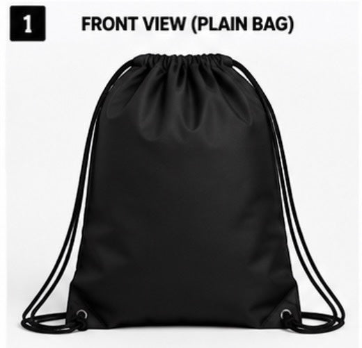 Personalised Drawstring Bag Add Your Logo, Photo or Text  Custom Printed UK