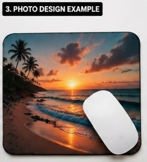 Personalised Mouse Pad Add Your Logo, Photo or Text Custom Sublimation Printed UK