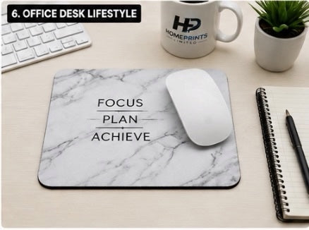Personalised Mouse Pad Add Your Logo, Photo or Text Custom Sublimation Printed UK
