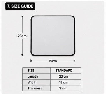 Personalised Mouse Pad Add Your Logo, Photo or Text Custom Sublimation Printed UK