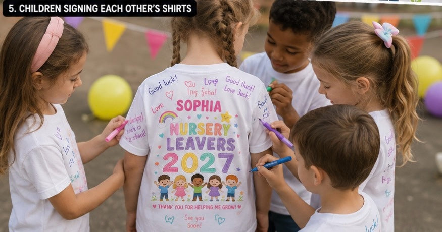 Personalised Nursery Leavers T-Shirt 2027 | Custom Preschool Graduation Shirt